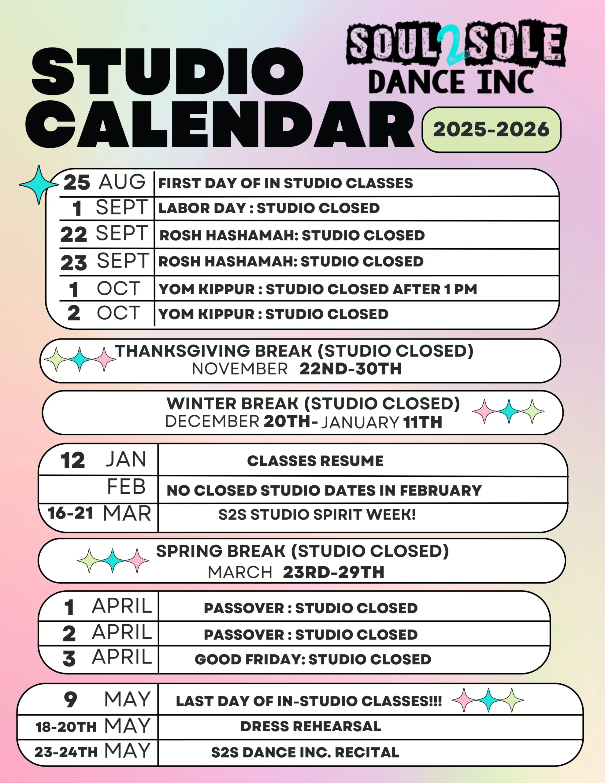 class-schedule graphic